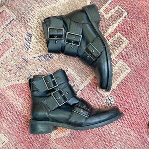 Blondo Charlie Waterproof Triple Buckle Moto Bootie